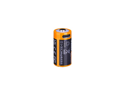 Fenix 16340 800mAh USB Rechargeable Battery, ARB-L16-800UP Type-C Port, Lithium Ion Rechargeable Battery