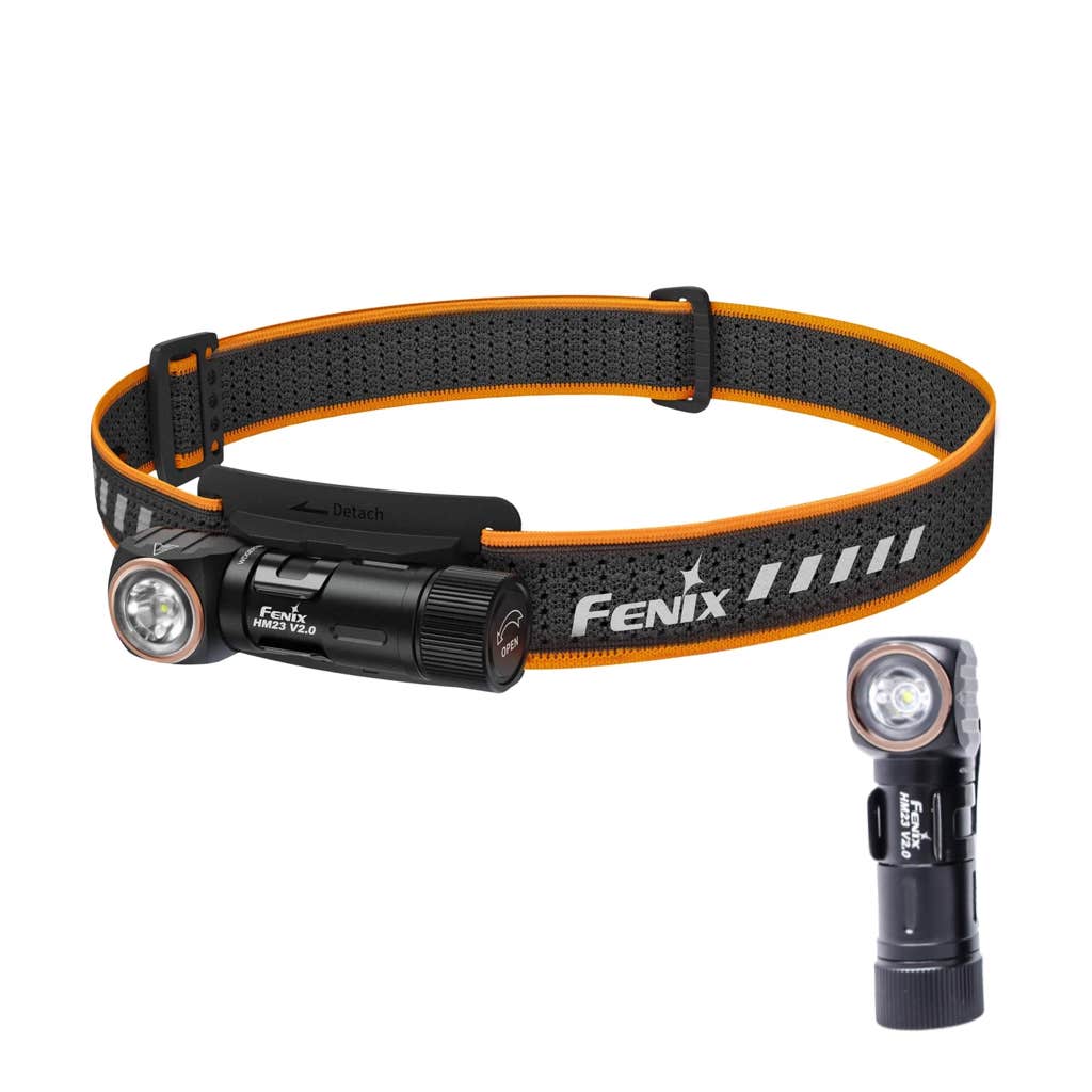 Fenix HM23 V2 Lightweight, Detachable LED Headlamp AA battery