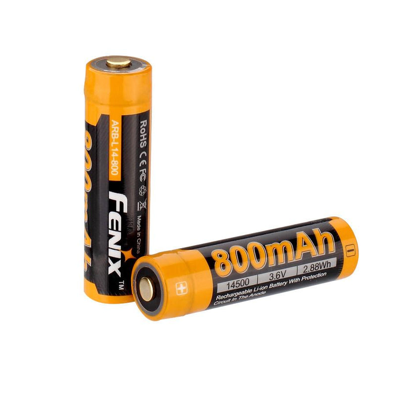 Fenix 14500 800mAh Battery | Rechargeable Lithium-ion Battery 