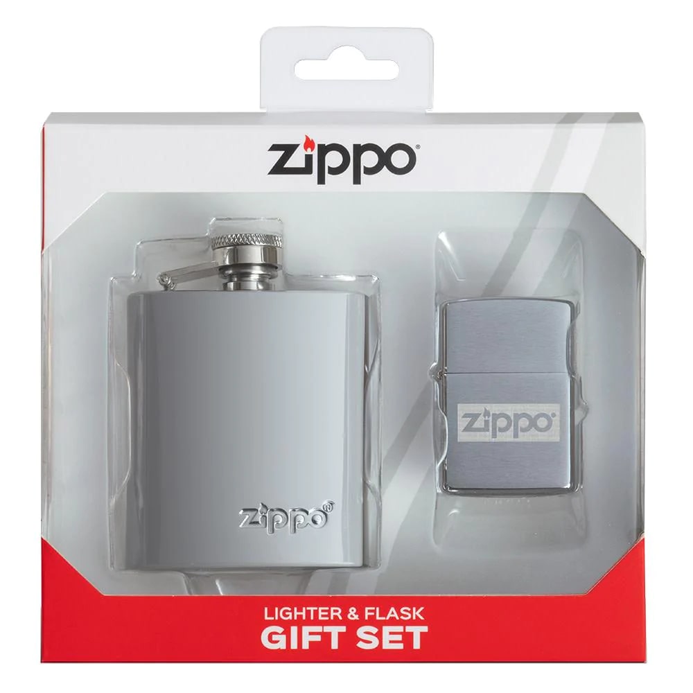 Zippo Flask & Lighter Gift Set - 49358 – LightMen