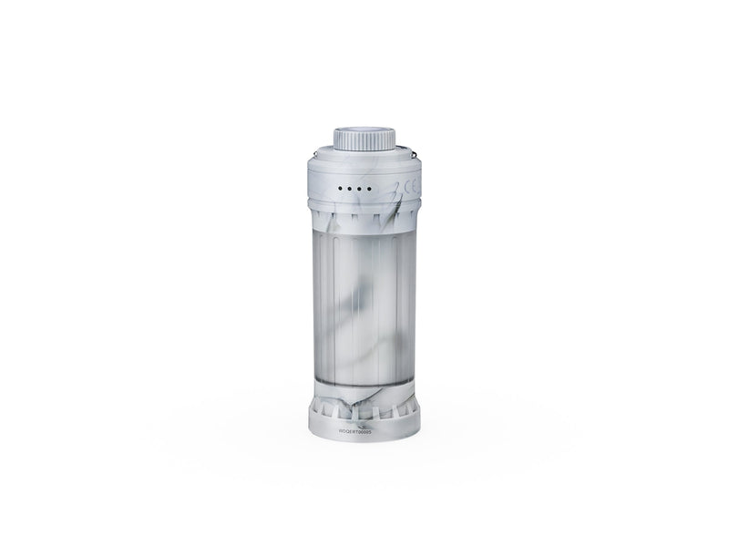 Fenix CL22R rechargeable camping lantern with white and red light modes, magnetic base, hanging hook, USB-C charging, water-resistant body, and multiple brightness settings, ideal for outdoor adventures and emergencies