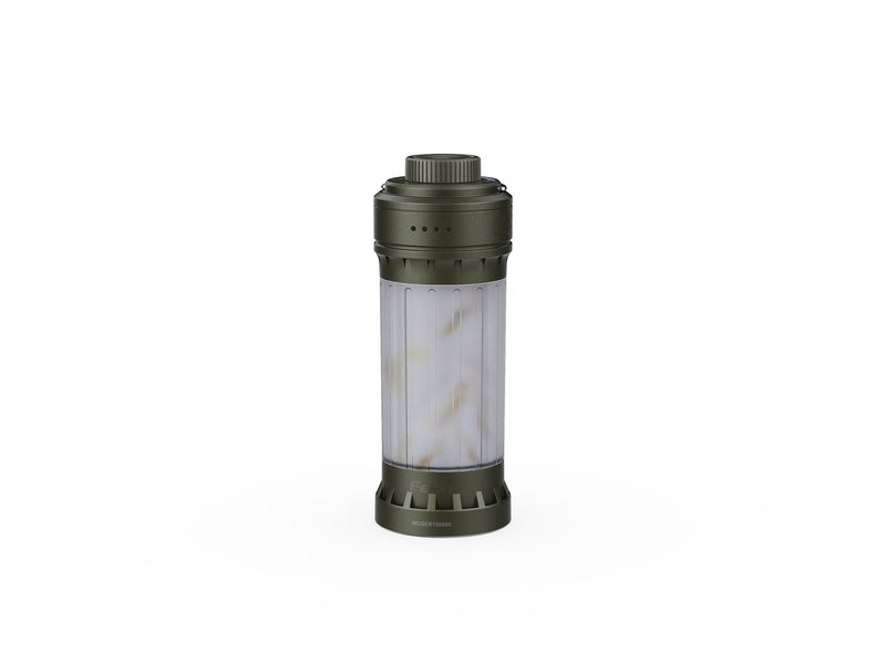 Fenix CL22R rechargeable camping lantern with white and red light modes, magnetic base, hanging hook, USB-C charging, water-resistant body, and multiple brightness settings, ideal for outdoor adventures and emergencies