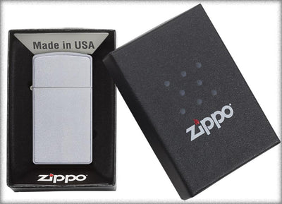 Zippo Slim Satin Chrome Lighter in India, Wind Proof Pocket Size Lighters Online, Best Pocket Size Best Lighter in India, Zippo India
