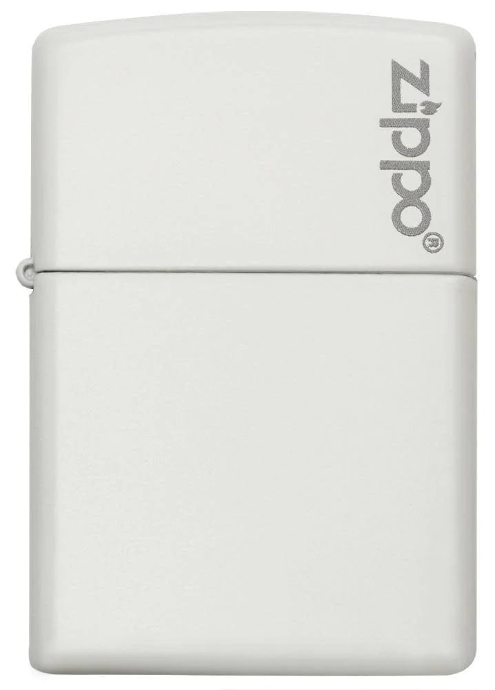 Zippo White Matte with Logo in India, Wind Proof Pocket Size Lighters Online, Best Pocket Size Best Lighter in India, Zippo India