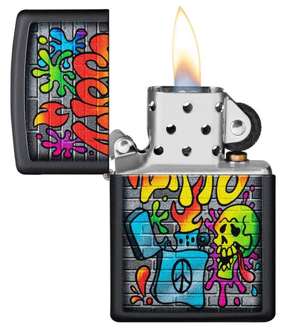 Zippo Street Art Design Lighter in India, Wind Proof Pocket Size Lighters Online, Best Pocket Size Best Lighter in India, Zippo India