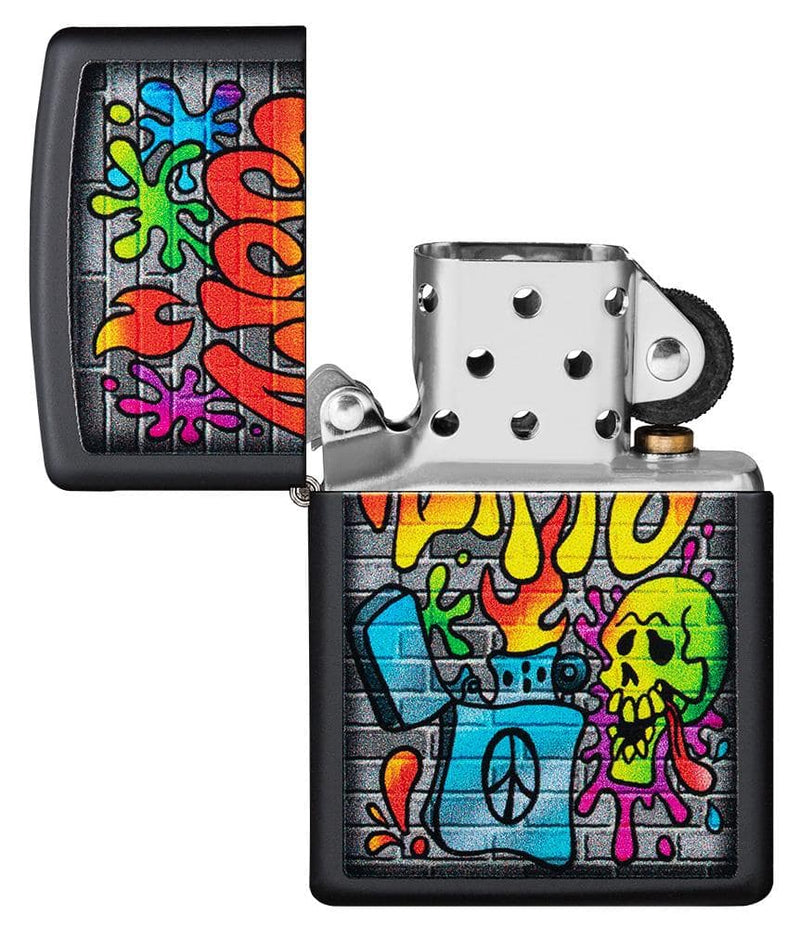 Zippo Street Art Design Lighter in India, Wind Proof Pocket Size Lighters Online, Best Pocket Size Best Lighter in India, Zippo India