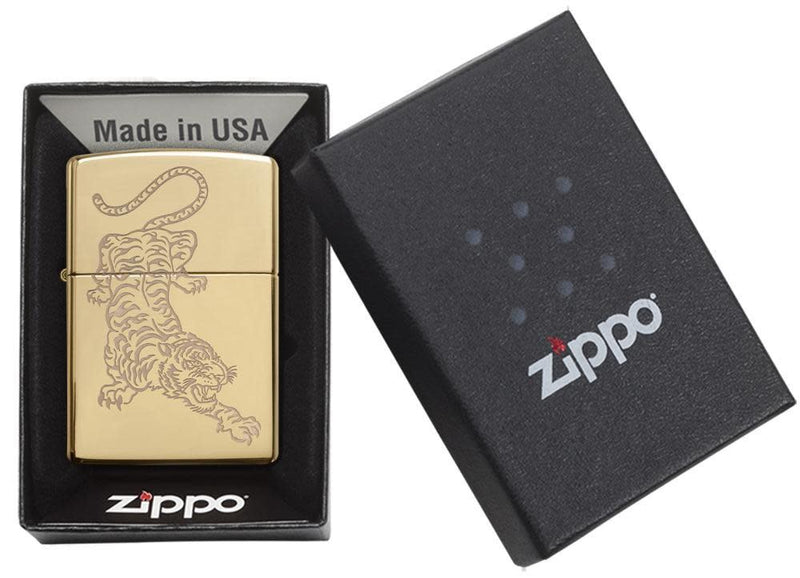Zippo Tattoo Tiger Design Lighter  in India, Wind Proof Pocket Size Lighters Online, Best Pocket Size Best Lighter in India, Zippo India