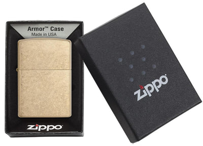 Zippo Regular Armor Tumbled Brass Lighter  in India, Wind Proof Pocket Size Lighters Online, Best Pocket Size Best Lighter in India, Zippo India