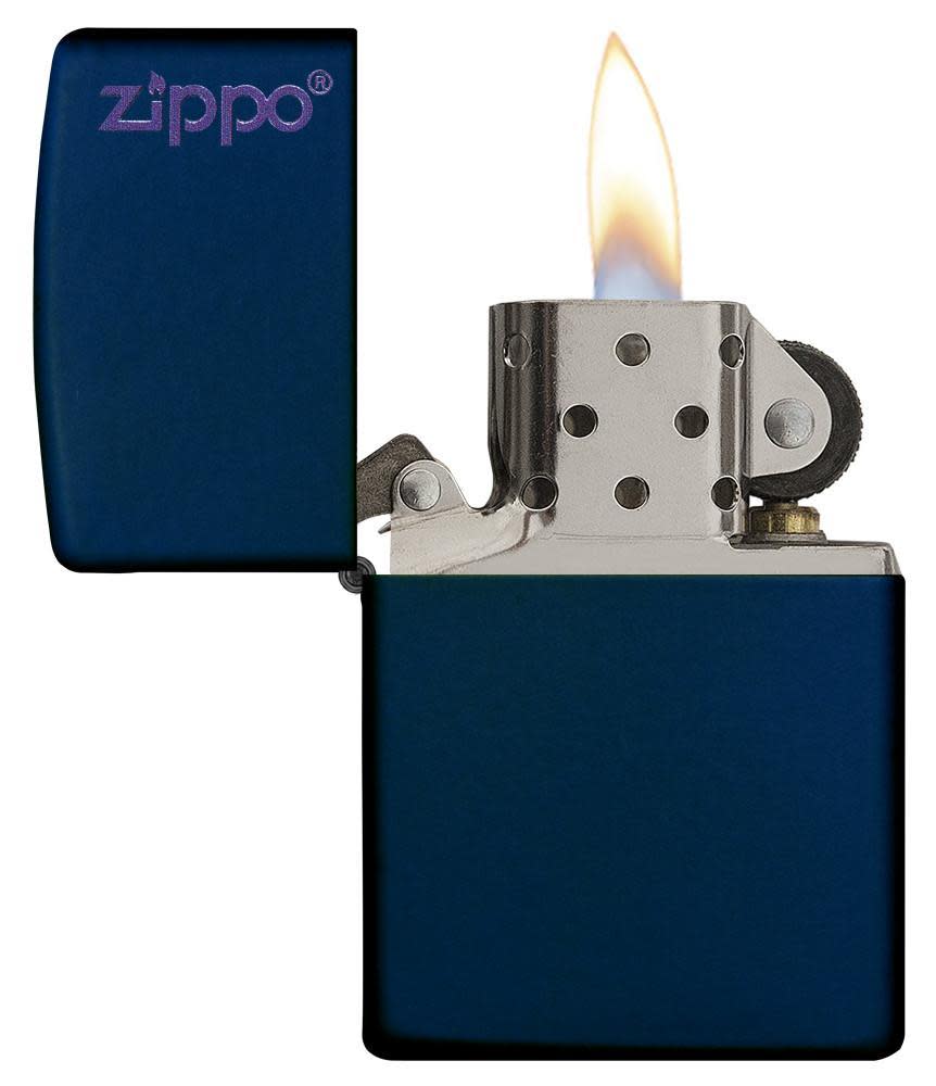 Zippo Navy Matte with Logo - Buy Zippo In India with Engraving