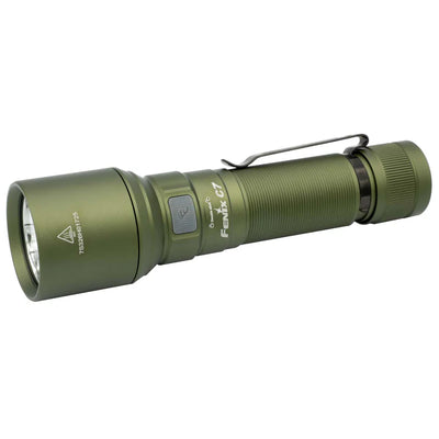 Fenix C7 Limited Edition Army Green LED Torchlight, 3000 Lumens Powerful Compact Rechargeable Light, Best Work EDC Outdoors Torch