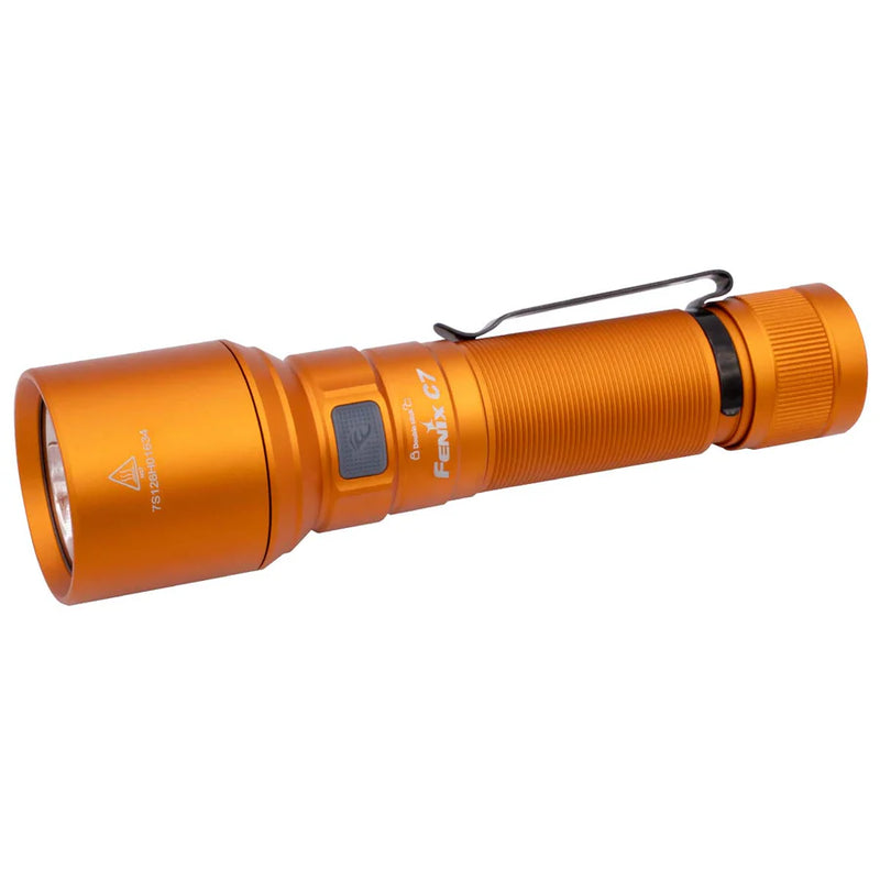 Fenix C7 Limited Edition Orange LED Torchlight, 3000 Lumens Powerful Compact Rechargeable Light, Best Work EDC Outdoors Torch