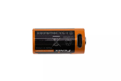 Fenix 16340 800mAh USB Rechargeable Battery, ARB-L16-800UP Type-C Port, Lithium Ion Rechargeable Battery