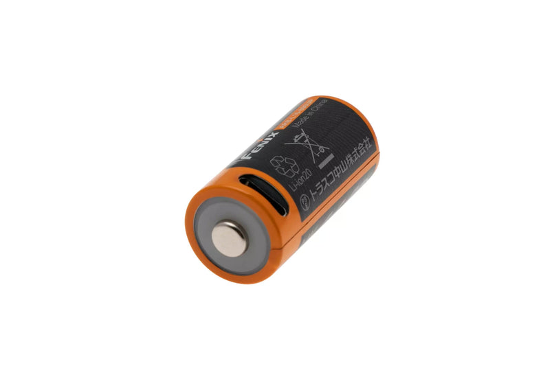 Fenix 16340 800mAh USB Rechargeable Battery, ARB-L16-800UP Type-C Port, Lithium Ion Rechargeable Battery