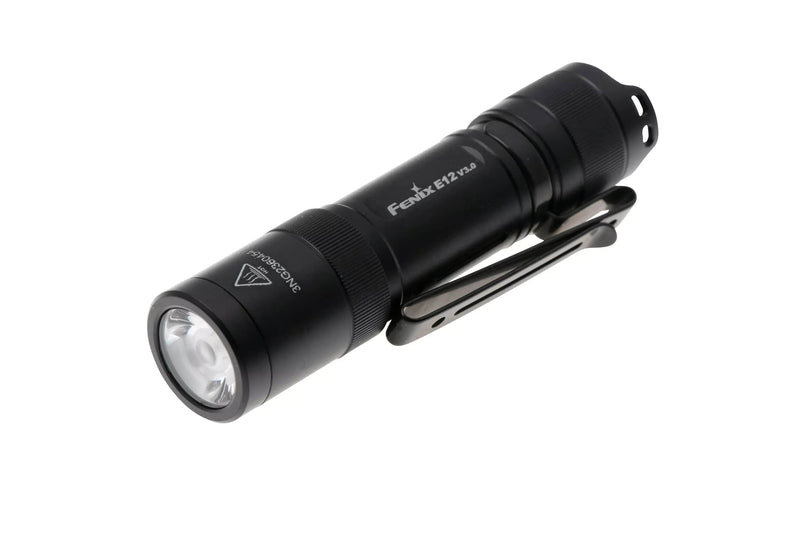 Fenix E12 V3 EDC LED Pocket sized torchlight now available in India Best portable light with 200 Lumens output & beam distance of 78 meters