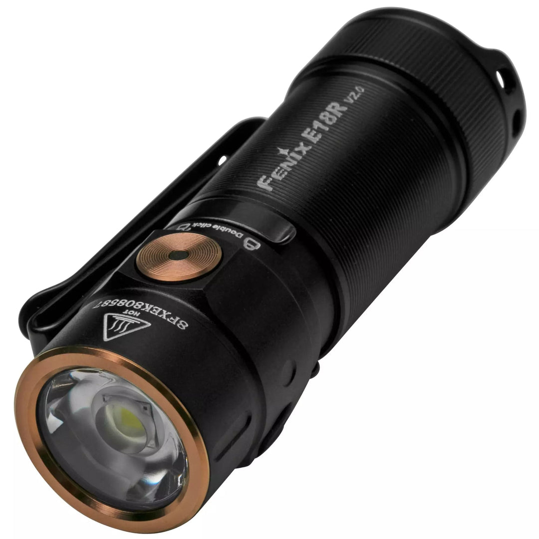 fenix e18r v2.0 rechargeable edc flashlight Fenix E18R V2 Rechargeable Mini Compact KeyChain LED Torch Light in India – LightMen
