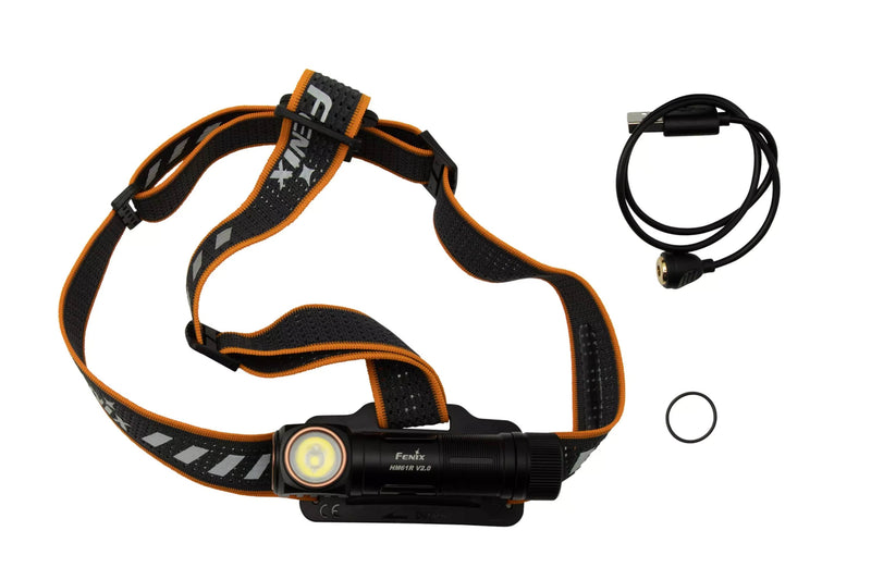 Fenix HM61R V2 LED Headlamp, Rechargeable Powerful Lightweight Headlamp in India, Mulit-Functional Head Torch with Flood and Spot Light, Buy Fenix HM61R V2 in India, Multi Purpose Torch & Headlamp
