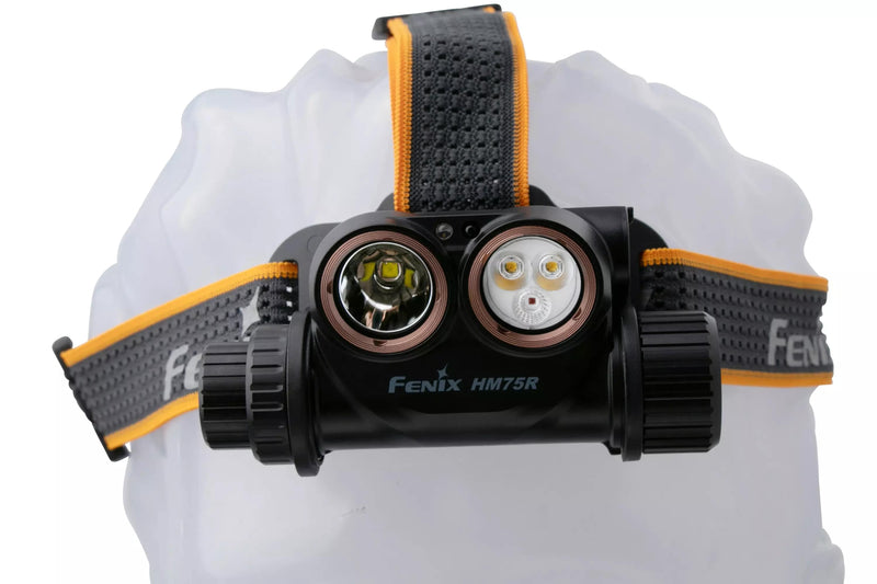 Fenix HM75R LED Rechargeable Headlamp in India with output of 1600 Lumens & tow power sources best head torch for industrial use, outdoor adventures & more