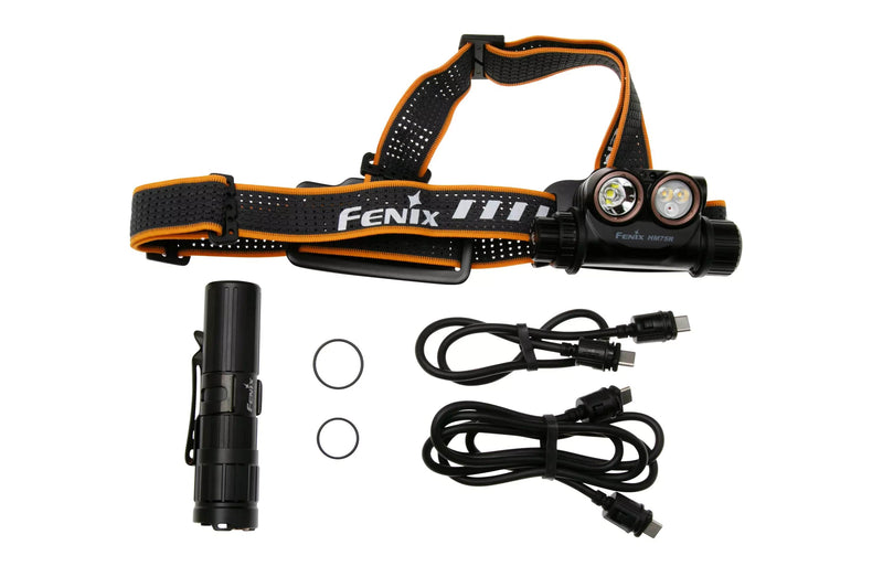 Fenix HM75R LED Rechargeable Headlamp in India with output of 1600 Lumens & tow power sources best head torch for industrial use, outdoor adventures & more