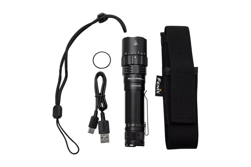 Fenix PD40R V3 LED Torchlight with 3000 Lumens with beam distance of 500 meters best torchlight for outdoor adventure, camping, hiking, law enforcement and EDC