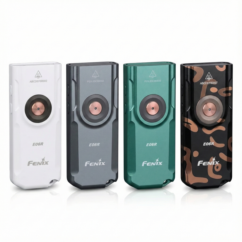 Fenix E06R UV Torch + Red Laser Keychain