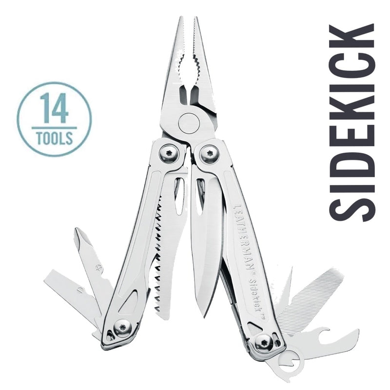 Buy Leatherman Sidekick online in India, Authentic Leatherman Tools in India, 14 Tools premium Multi-Tool