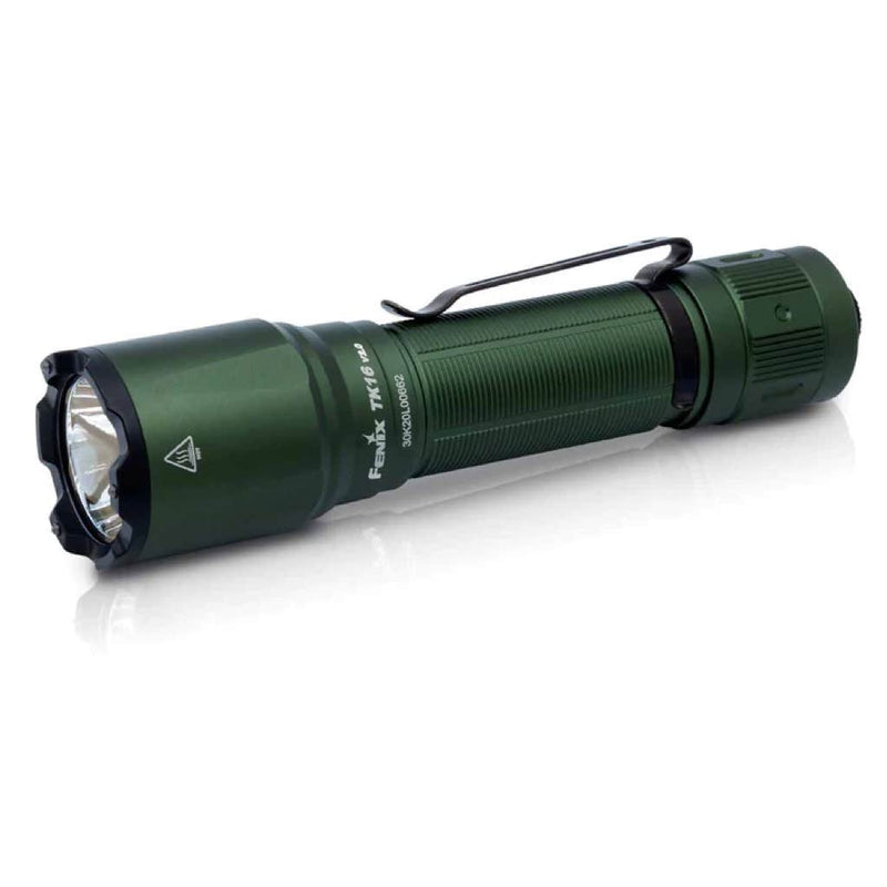 Fenix TK16 V2 LED Torch Light, Rechargeable 3100 Lumens Flashlight, Strong Compact Pocket Size Powerful Torch in India, Tropical green color