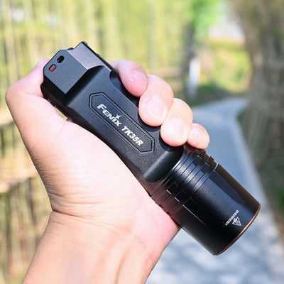 Fenix TK35R Powerful High performance Torch light for outdoors, 5800 Lumens. White LED + UV Light. Rechargeable Searchlight