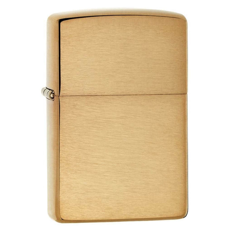 Zippo Regular Brush Finish Brass in India, Wind Proof Pocket Size Lighters Online, Best Pocket Size Best Lighter in India, Zippo India