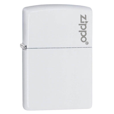 Zippo White Matte with Logo in India, Wind Proof Pocket Size Lighters Online, Best Pocket Size Best Lighter in India, Zippo India