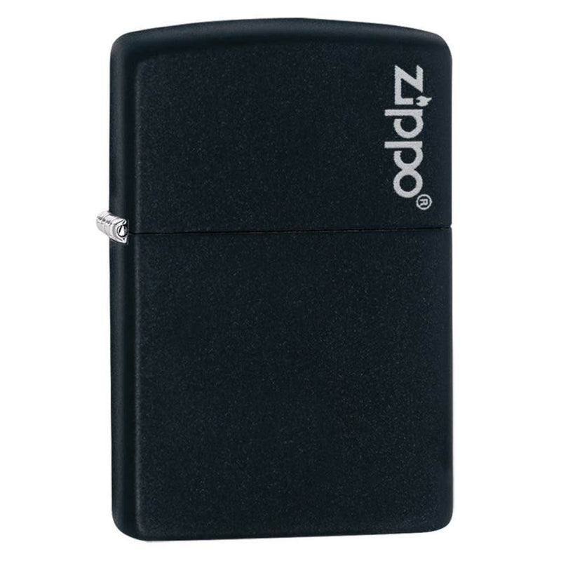 Zippo Black Matte with Logo in India, Wind Proof Pocket Size Lighters Online, Best Pocket Size Best Lighter in India, Zippo India