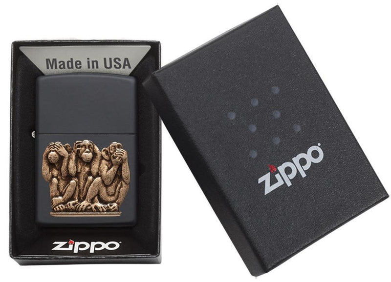 Zippo Three Monkeys Lighter  in India, Wind Proof Pocket Size Lighters Online, Best Pocket Size Best Lighter in India, Zippo India