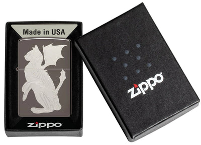 Zippo Black Ice Dragon Cat Lighter in India, Wind Proof Pocket Size Lighters Online, Best Pocket Size Best Lighter in India, Zippo India