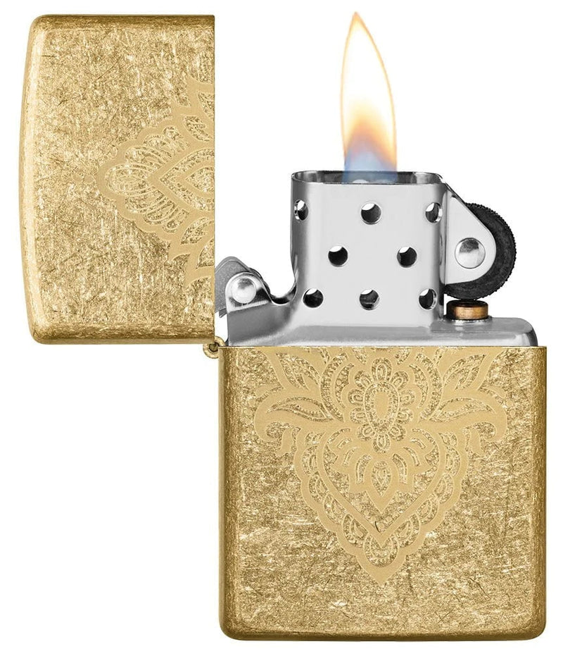 Zippo Henna Tattoo Design Lighter  in India, Wind Proof Pocket Size Lighters Online, Best Pocket Size Best Lighter in India, Zippo India