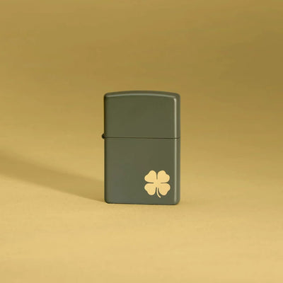 Zippo Four Leaf Clover Design in India, Wind Proof Pocket Size Lighters Online, Best Pocket Size Best Lighter in India, Zippo India