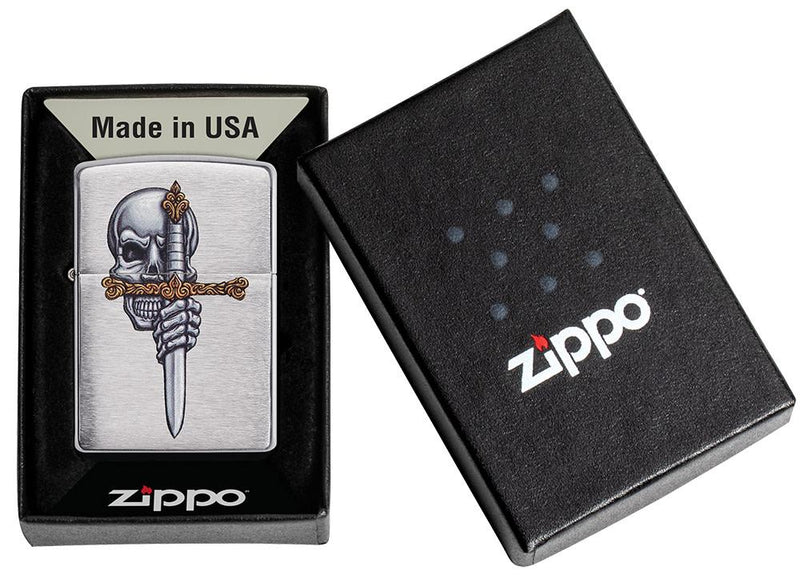 Zippo Sword Skull Design Lighter in India, Wind Proof Pocket Size Lighters Online, Best Pocket Size Best Lighter in India, Zippo India