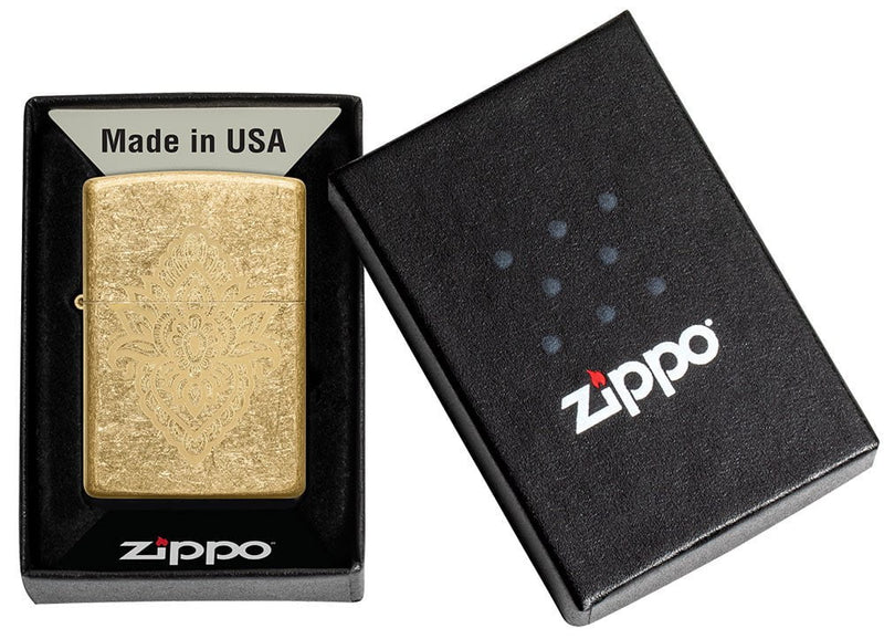 Zippo Henna Tattoo Design Lighter  in India, Wind Proof Pocket Size Lighters Online, Best Pocket Size Best Lighter in India, Zippo India