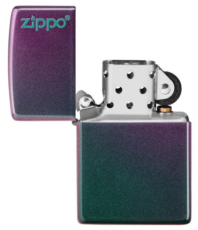 Zippo Classic Iridescent with Logo Lighter in India, Wind Proof Pocket Size Lighters Online, Best Pocket Size Best Lighter in India, Zippo India