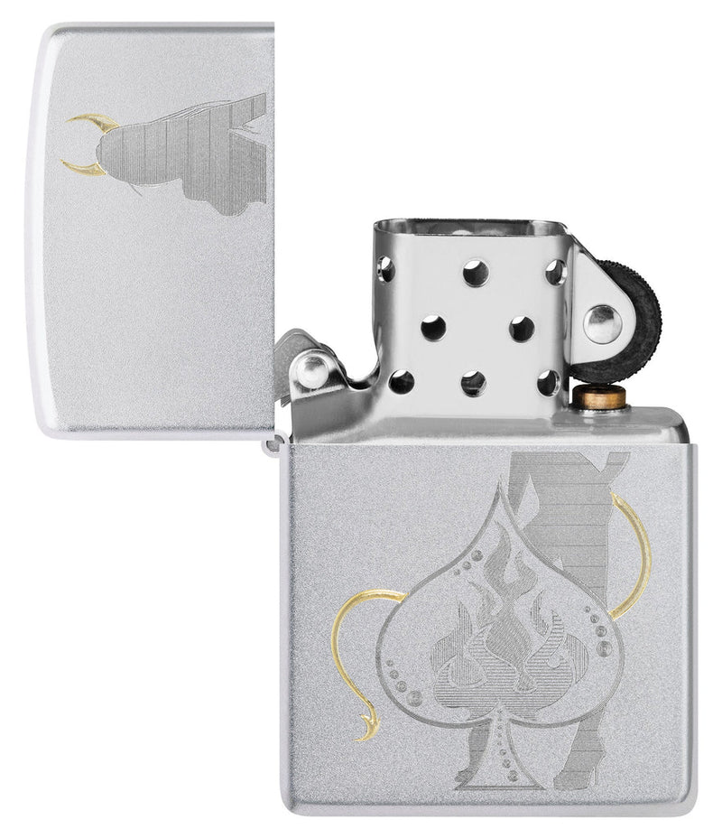 Zippo Devilish Ace Design Lighter in India, Wind Proof Pocket Size Lighters Online, Best Pocket Size Best Lighter in India, Zippo India