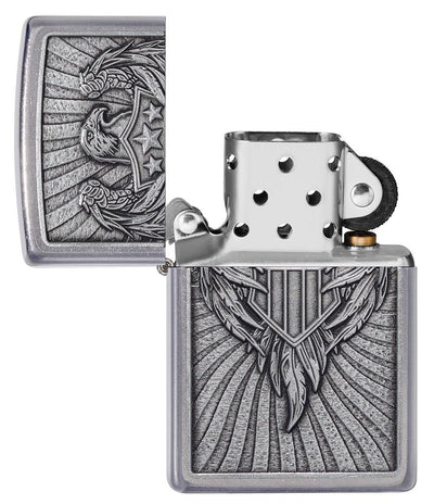 Zippo Eagle Emblem Lighter in India, Wind Proof Pocket Size Lighters Online, Best Pocket Size Best Lighter in India, Zippo India