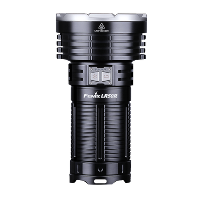 Fenix LR50R LED Searchlight Spotlight Torch in India Powerful TorchFenix LR50R LED Searchlight, 120000 Lumens Extremely Powerful LED Flashlight in India, Best Long Range Torch for Heavy DutyUsage, Enforcement, Outdoors, Jungles, Policing Farms, Tough Strong Torch