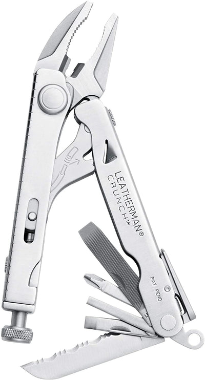 Buy Leatherman Crunch Multi Tool Online in India at LightMen, Best Locking Plier Tool in India, Foldable Pliers, Wire Cutter, 420HC Serrated Knife, Pin Vice, Philip Screwdriver, Compact Plier Multi Tool, Leatherman Dealer India