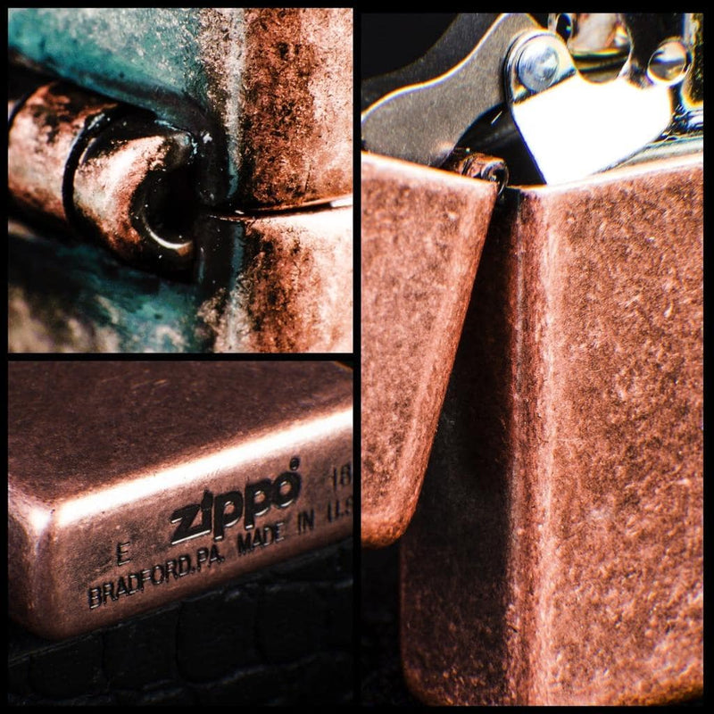 Zippo 301FB Classic Antique Copper Lighter in India, Genuine Zippo windproof lighter at Lightmen