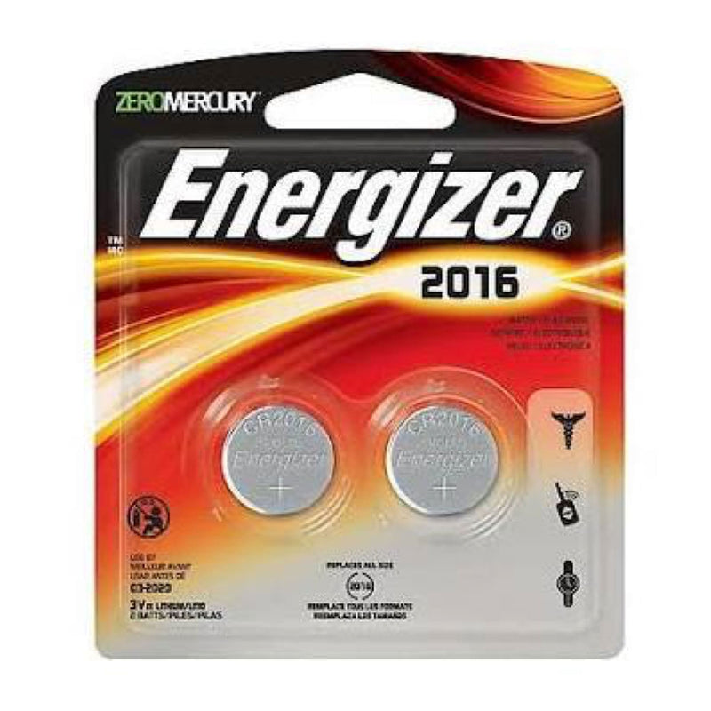 Energizer CR2016 / ECR2016 3V Lithium Primary Coin Cell Batteries