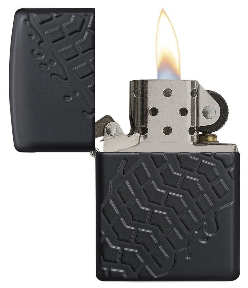 Genuine Zippo windproof lighter with distinctive Zippo "click" All metal construction about 1.5 times as thick as a standard Zippo case; windproof design works virtually anywhere
