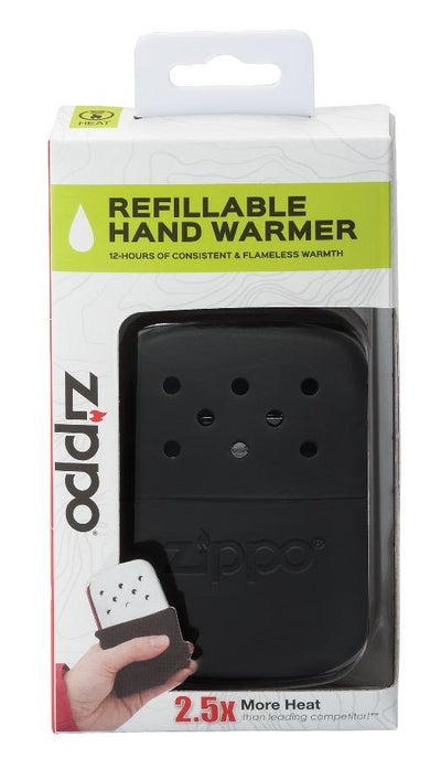 Zippo 12-Hour Black Refillable Hand Warmer in India, Hand Warmer for outdoors and cold, Zippo 40336