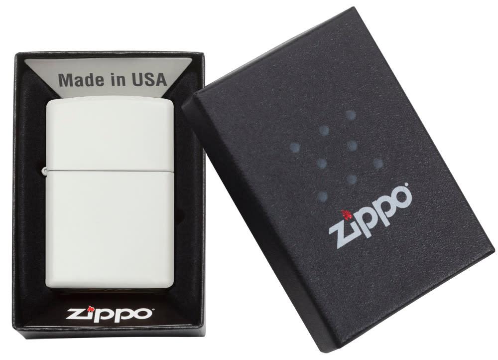 Zippo Classic White Matte Lighter 214 | Windproof Lighter in India