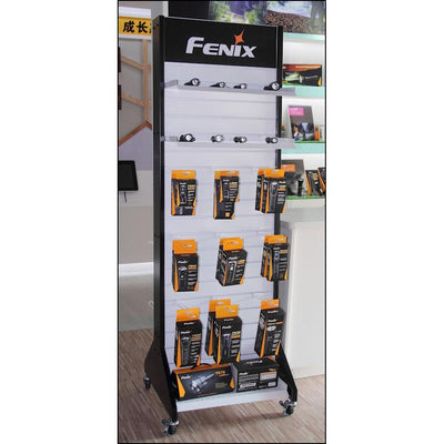 Fenix Portable Display Stand, Showcase of Fenix Flashlights, Headlamps, Camping lights, Bike Lights for Dealers at retail stores in India