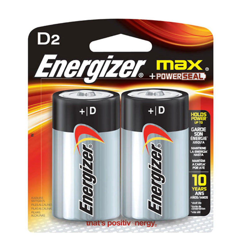 Energizer D Size Alkaline Button Top Battery | 2pc