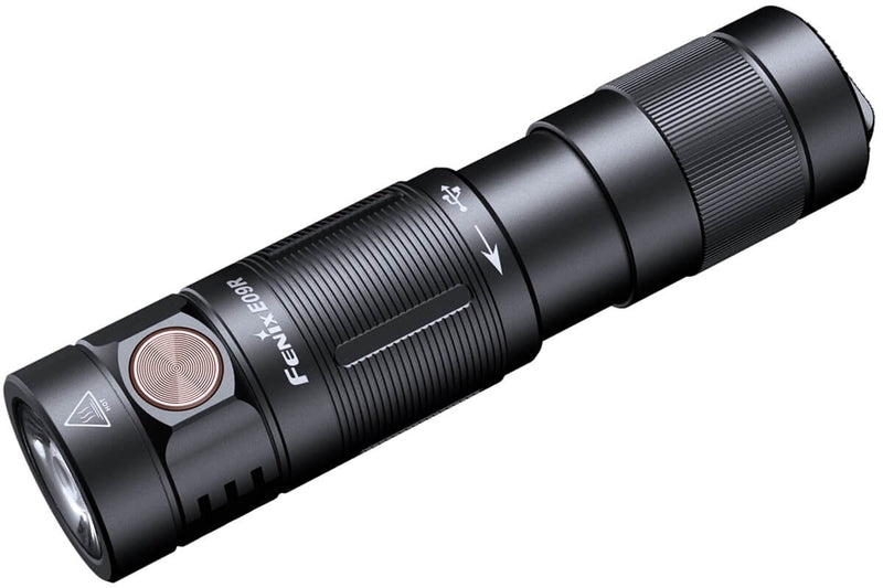 Fenix E09R LED TorchLight in India, 600 Lumens Super Bright Rechargeable Flashlight for EDC Outdoors, Best Keychain Light in India 