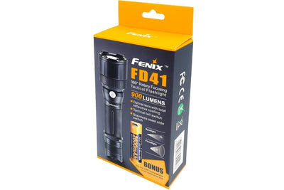 Buy Fenix FD41 LED Flashlight online in India, Zoom Focus Adjustable Long Range LED Flashlight online